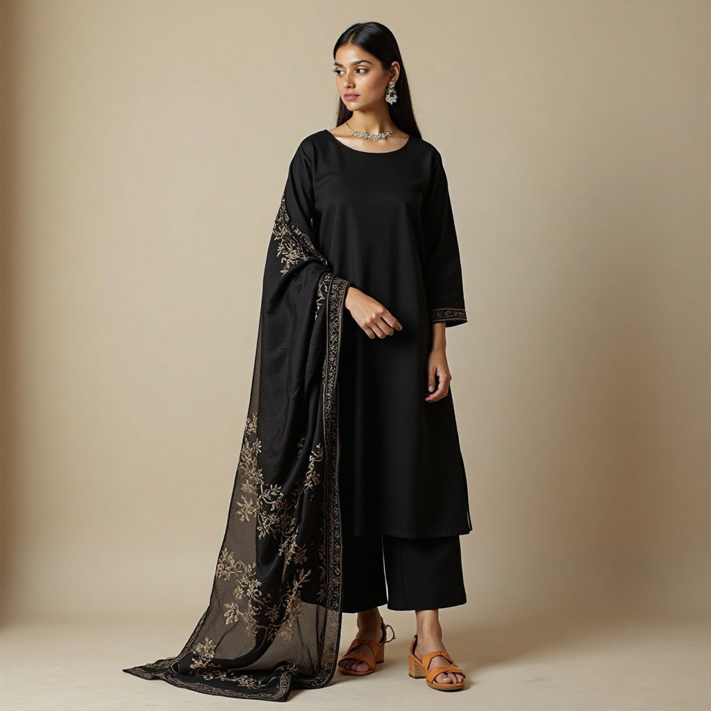 UNSTECH BLACK SALWAR SUIT