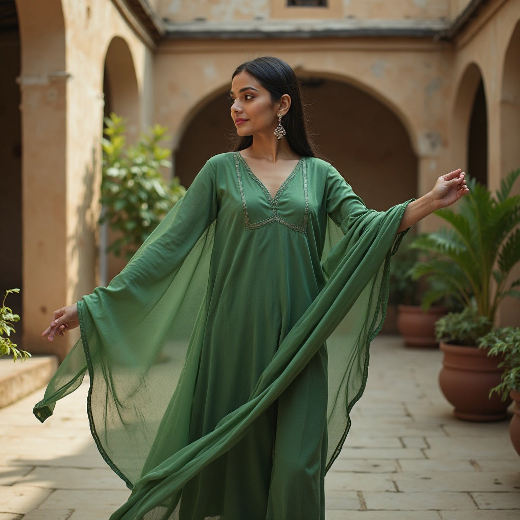 UNSTECH GREEN SALWAR SUIT
