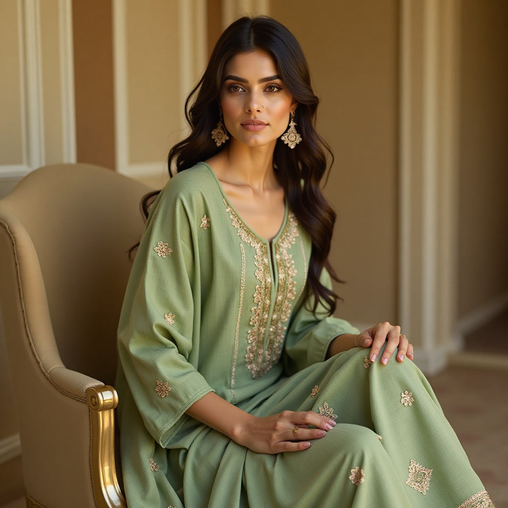 UNSTECH GREEN SALWAR SUIT