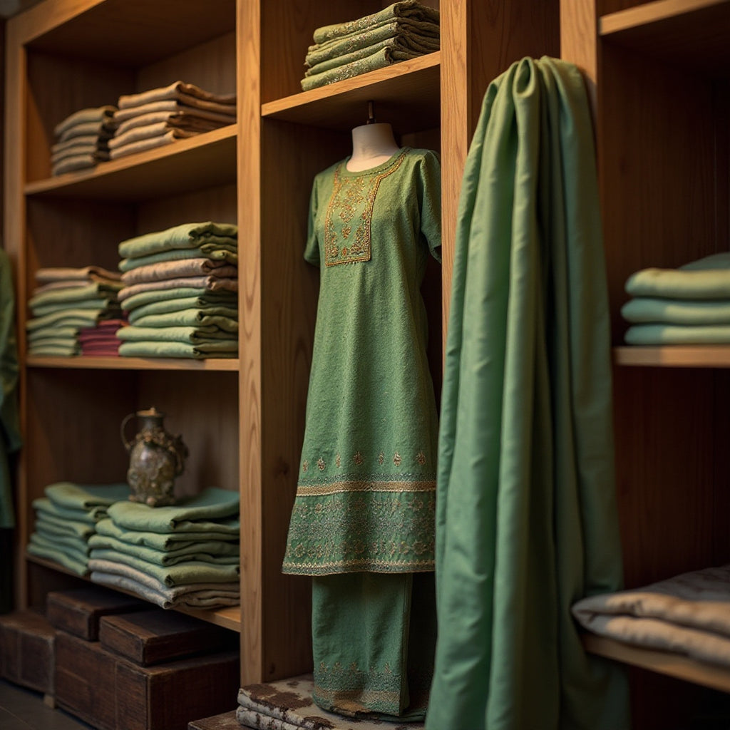 UNSTECH GREEN SALWAR SUIT