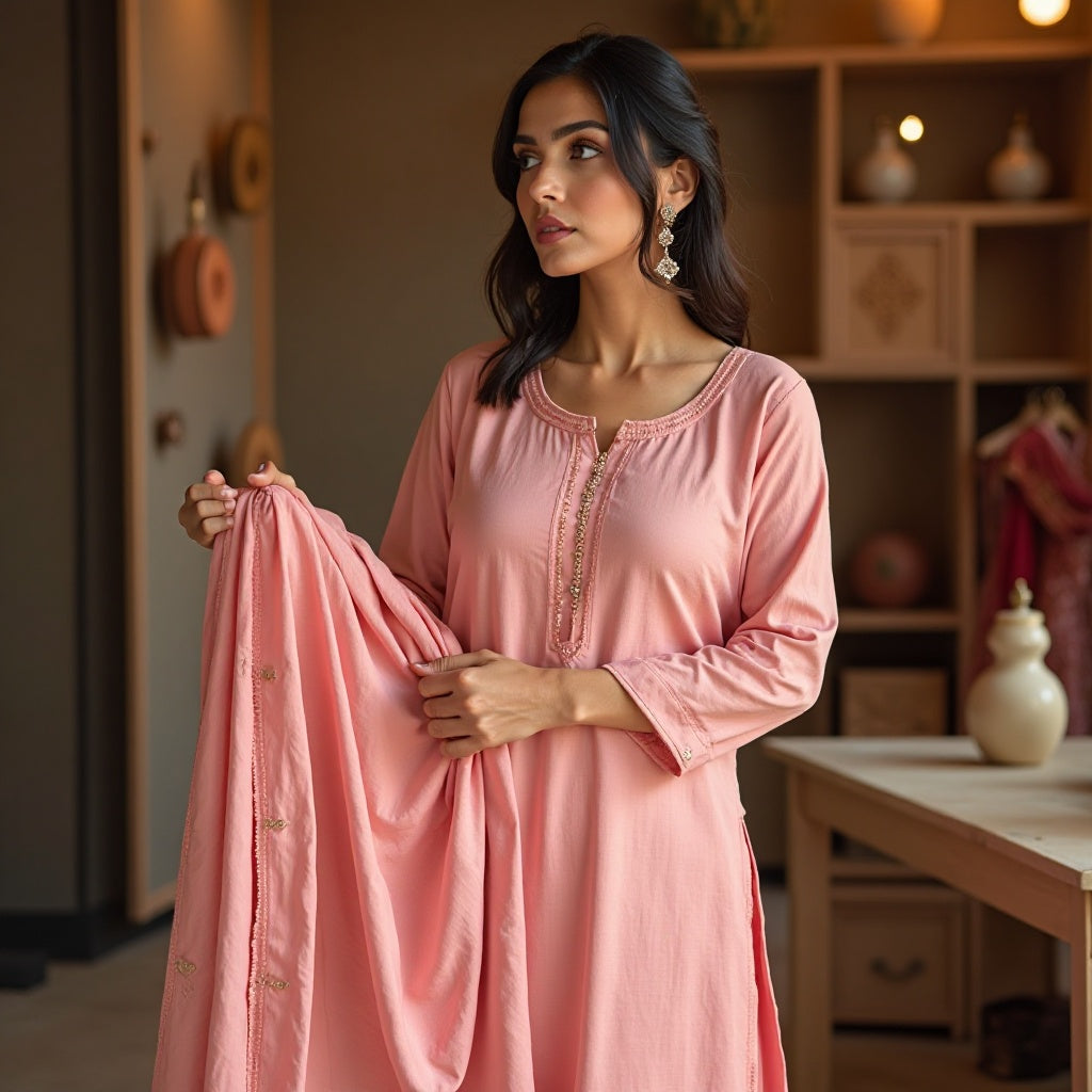 UNSTECH  PINK SALWAR SUIT